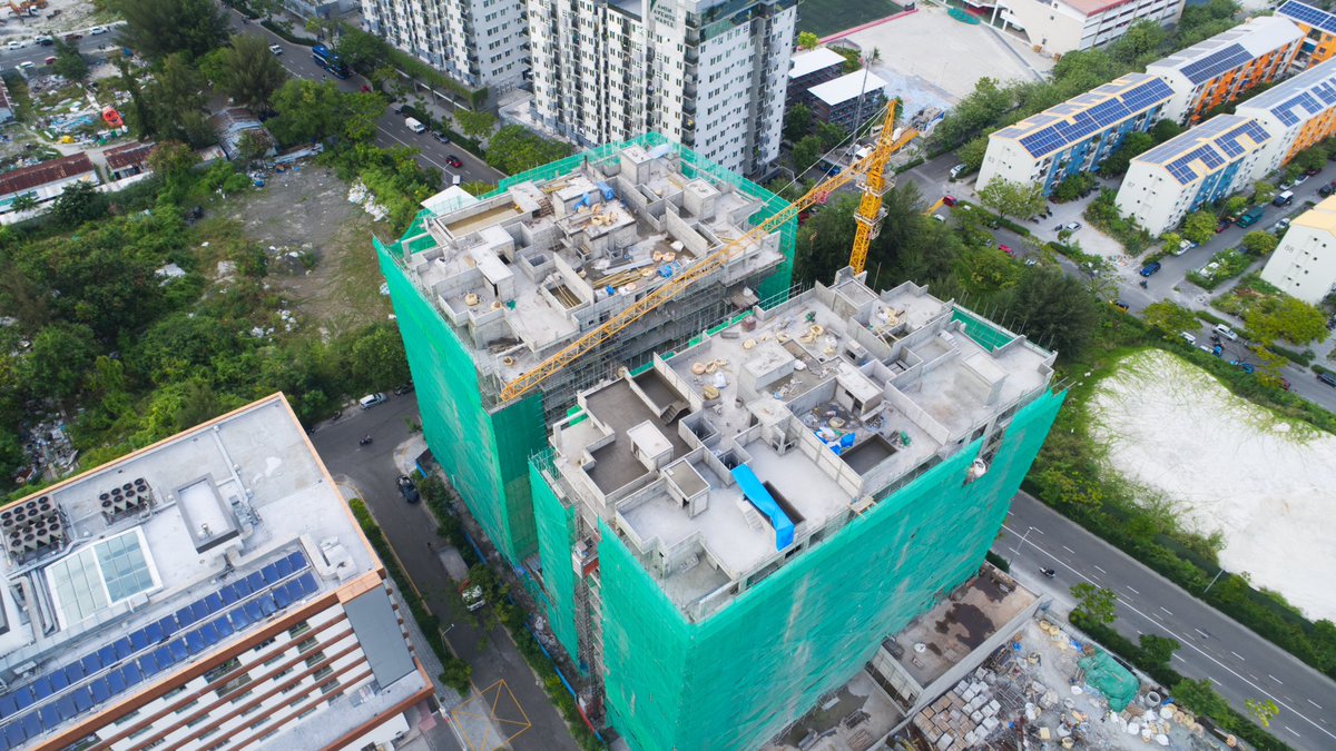 RainbowConstruc's tweet photo. Project Update: RainCoral Residence
Blockwork completed. Internal plasterting completed on 3rd Floor. External plastering is now in progress. Swimming pool waterproofing completed and currently is now being tested. Terrace waterproofing now in progress. https://t.co/hQi1MnkOJL
