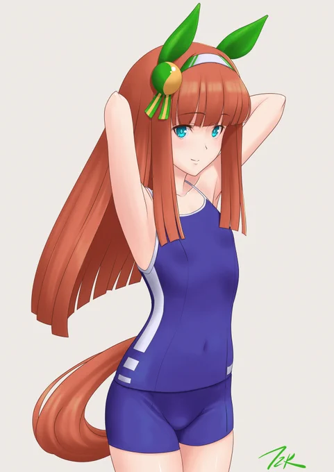 スズカさん水着 もう少しリハビリが必要かもしれん #ウマ娘 #ウマ娘プリティーダービー