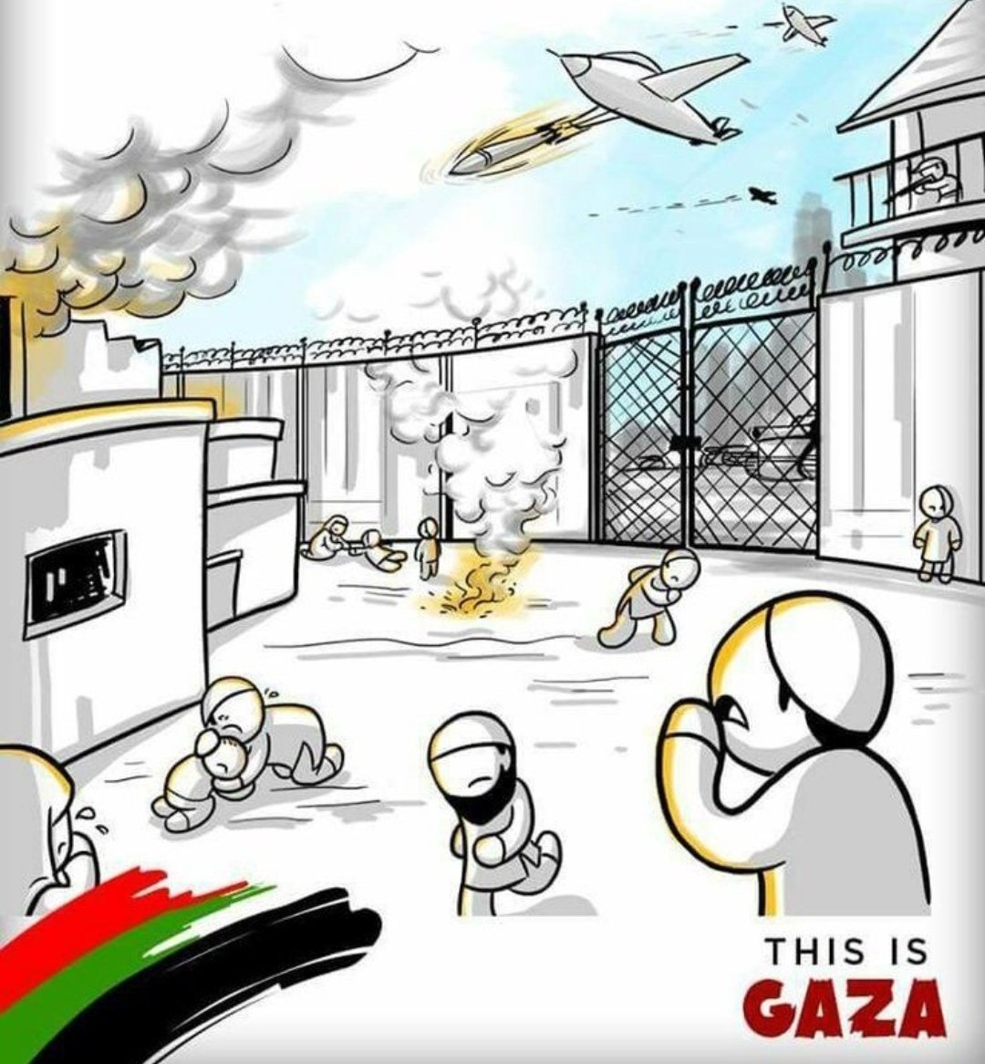 LailaPalestini1's tweet photo. This is Gaza,, 
Where people live in an open prison. 
That's why we can't tolerate with isr*el anymore. https://t.co/ZPUJmKDFEP