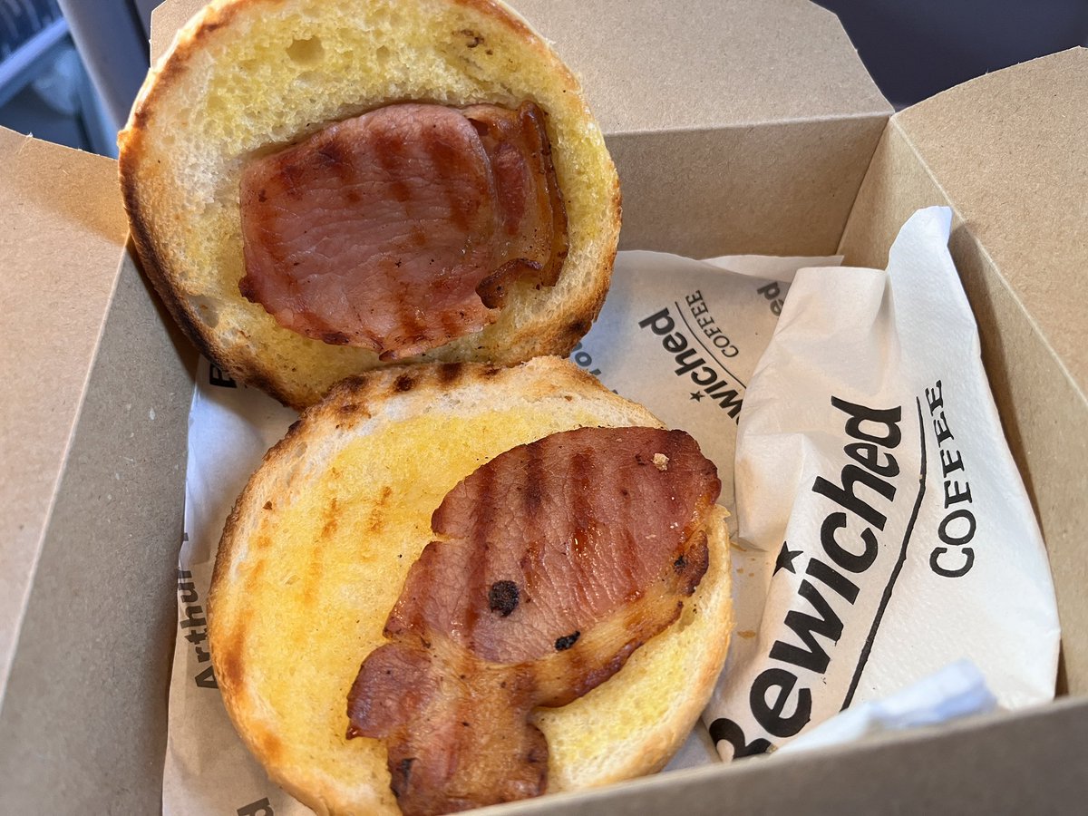 marcsatkins's tweet photo. @Bewichedcoffee Morning! Appreciate everyone’s costs are rising but,really, 1 piece of Bacon? https://t.co/YvEch1FGmM