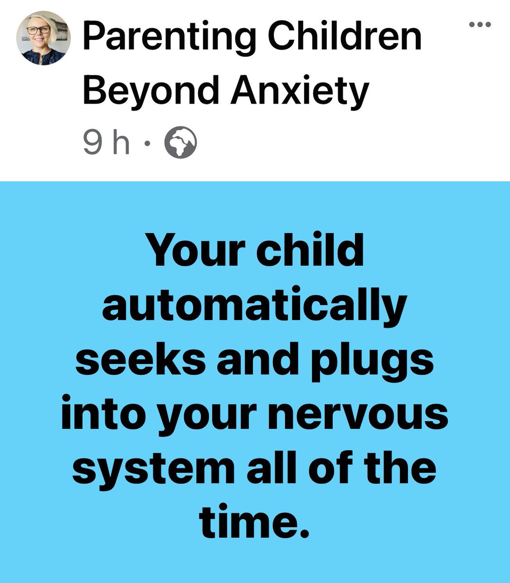 janeparenting2's tweet photo. Adults in the life of any child matter because they can offer a baby or child a safe nervous system to nurture them 

A safe state to plug into and feel safe in the moment 

How amazing is that? 

Takes the focus off ‘saying the ‘right thing’as it’s how you feel that matters. https://t.co/z6HeTrtvwK