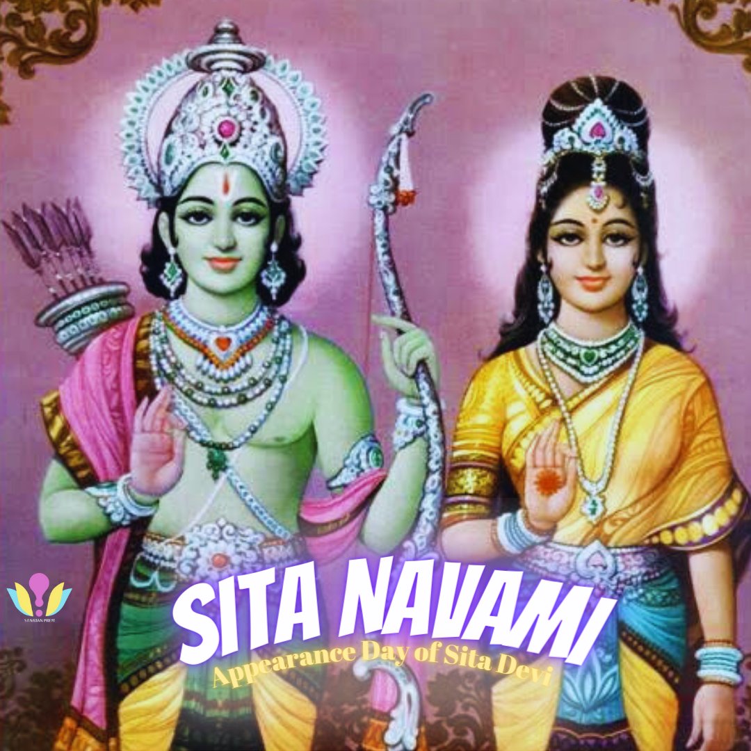 sanatan_prem's tweet photo. Sita Devi, a manifestation of the goddess of fortune, Lakshmi Devi, is the eternal consort of Lord Ramachandra.
In Maharishi Valmiki’s own words, Ramayana is known as the noble story of Sita “Sita-ayah Charitam Mahat”.

#SitaNavami #SitaNavami2023 #siyaram #sitaram #sanatan https://t.co/4iKdg3zCKl