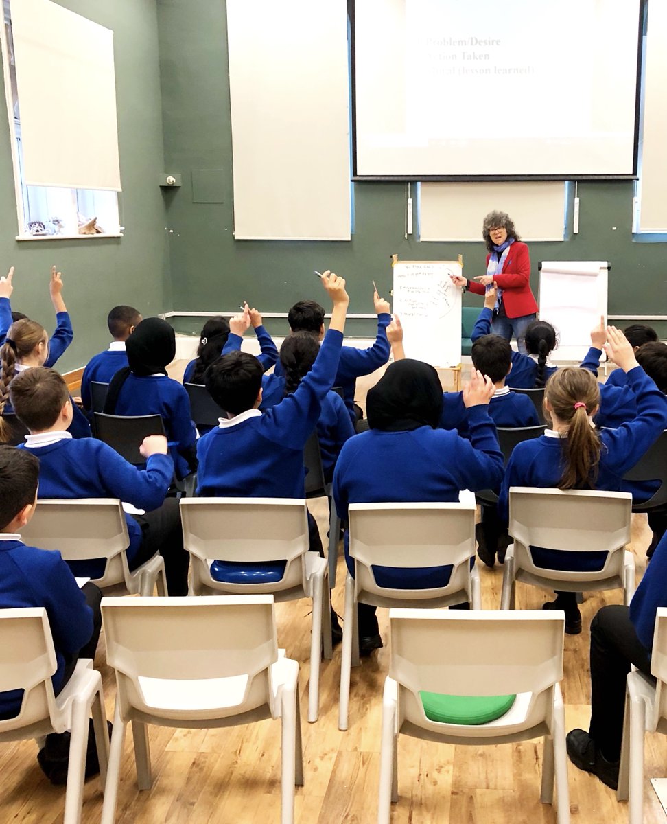 CarolineLawrenc's tweet photo. Thanks to @Wimbookfest for sending me into 3 Mitcham Primary Schools last week to do #WritingWorkshops w/ free book giveaways! Good luck with the #YoungWritersComp on the theme of 'Home', kids! π https://t.co/ZvmfZR3BMe