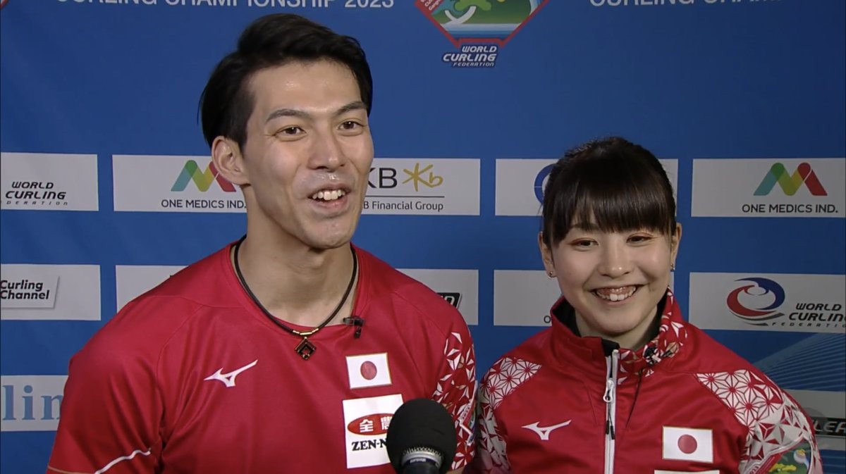 curling_world_r's tweet image. 【🥌#チャッスー🇯🇵】
【🥌#WMDCC2023】

《Gold Medal Game》

思い返せば、日本選手権でフジヤマに勝利してから、この舞台を心待ちにしていたのだと思います。

※画像はRecastより

#松村千秋
#谷田康真
#カーリング #curling