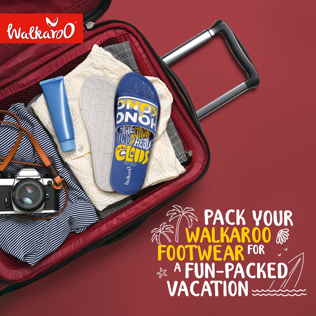 WalkarooIN's tweet image. Keep your feet happy on all vacations with Walkaroo Sandals.

#Walkaroo #WalkarooFootwear #WalkWithWalkaroo #Sliders