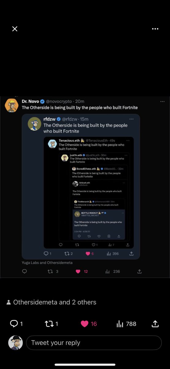 BotWhispererFT's tweet photo. The Otherside is being built by the people who built Fortnite https://t.co/E6P4OpUPyQ
