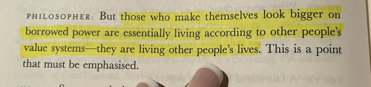 Before someone’s power and leadership arises a inferiority complex in you, think twice who to compare with and envy. 

#readingcommunity #readfortheday #readingclub #2k23 #adlerphilosophy #Aristotle #newreadeveryday #52booksayear