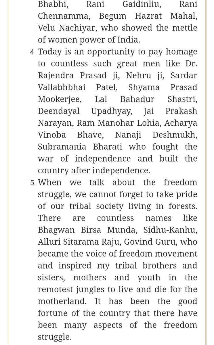 factsforupsc's tweet photo. Below 👇 is SS from PM Independence Speech 2022 , As he mentioned about following freedom fighters and UPSC is asking Questions on Personalities 

So tried to cover about 30 Personality mentioned in his Speech ,from exam point of view in one pdf 

Retweet and Like  to Get PDF https://t.co/c5hE1njaA1