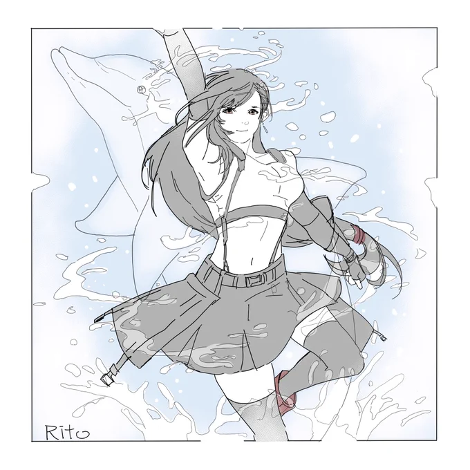 #TifaWeek2023 DAY1 ドルフィンブロウ 大遅刻で失礼します🐬💦
