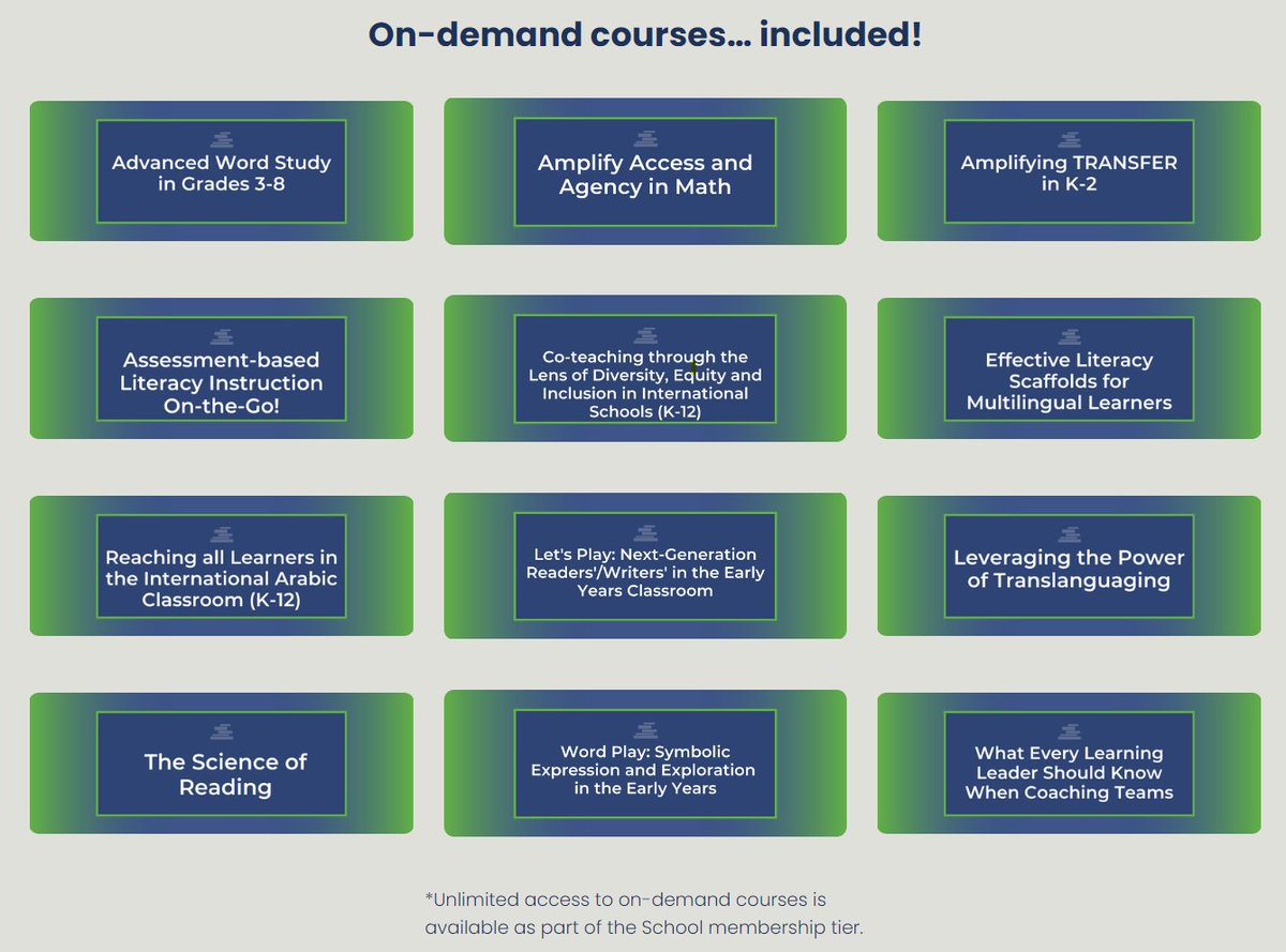 EKC_Literacy's tweet photo. Did you know that our new online community will offer a School membership that allows your teachers to access a treasure trove of on-demand, expert-led #literacy courses to accelerate your literacy journey?

You have to check it out!

https://t.co/wzmRCpnRJQ https://t.co/xwYE3KySQb