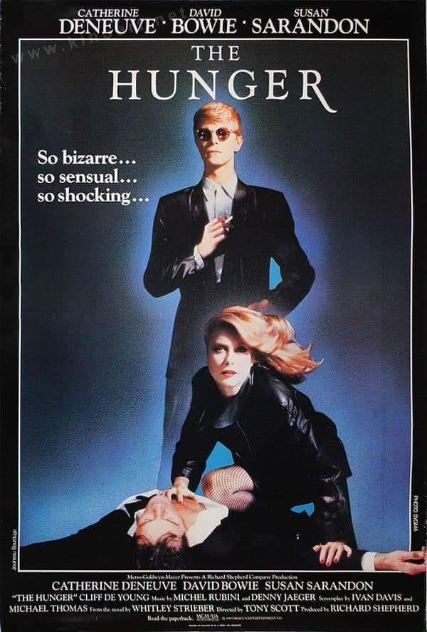 Dementia_Grimm's tweet photo. Happy 40th anniversary to probably the most stylish of the 1980's Vampire movies, starring Catherine Deneuve, David Bowie, and Susan Sarandon, with a guest appearance by Bauhaus, the stunning masterpiece that is "The Hunger" https://t.co/0ipiXKwfQn