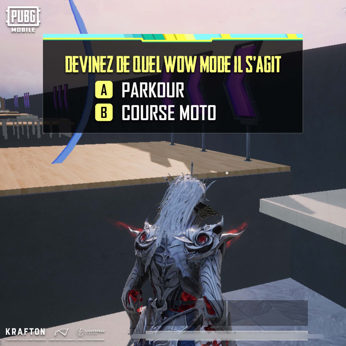 pubgm_france's tweet image. Le WOW mode offre des possibilités infinies, mais une seule réponse est correcte... 🤯

Qui saura dire laquelle l&apos;est ? 😎

#WOWmode #PUBGMOBILE