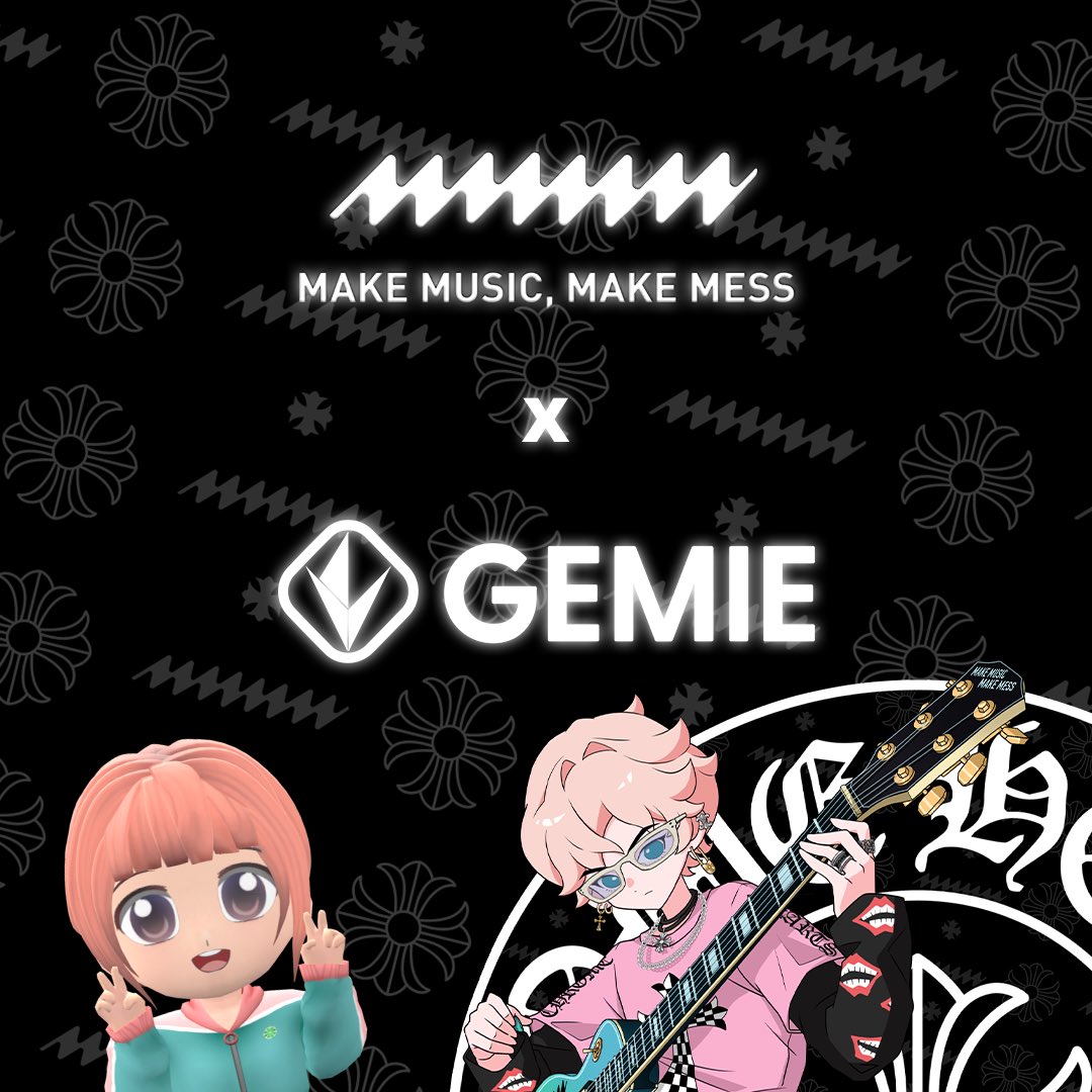 Gemie_Official's tweet photo. Gemie x MMMM WL Giveaway💚

To celebrate our collaboration with @MMMM_TEAM, 
we're giving away a total of 15x WL of its co-branded NFT collection with the legendary @chromeheartsusa ⚜️

To win 3x WL- 
💙 Like
💙 RT
💙 Tag 3 frens

*All VIP PASS HOLDERS-  We reserved more WL for you guys, hop on discord now.

Get Gemie VIP Pass on OS if you haven't- https://t.co/7PKvLi9HiN