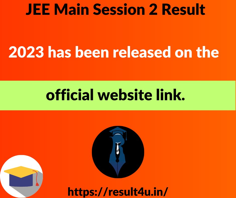 result4u_in's tweet photo. JEE Main Session 2 Result 2023 has been released on the official website link.
https://t.co/NLAuFcxSIj
#jeemain2023 #jeeresult2023 #jeemainsession2result2023 #relesed #jee2023 https://t.co/UGG7YMu6j0