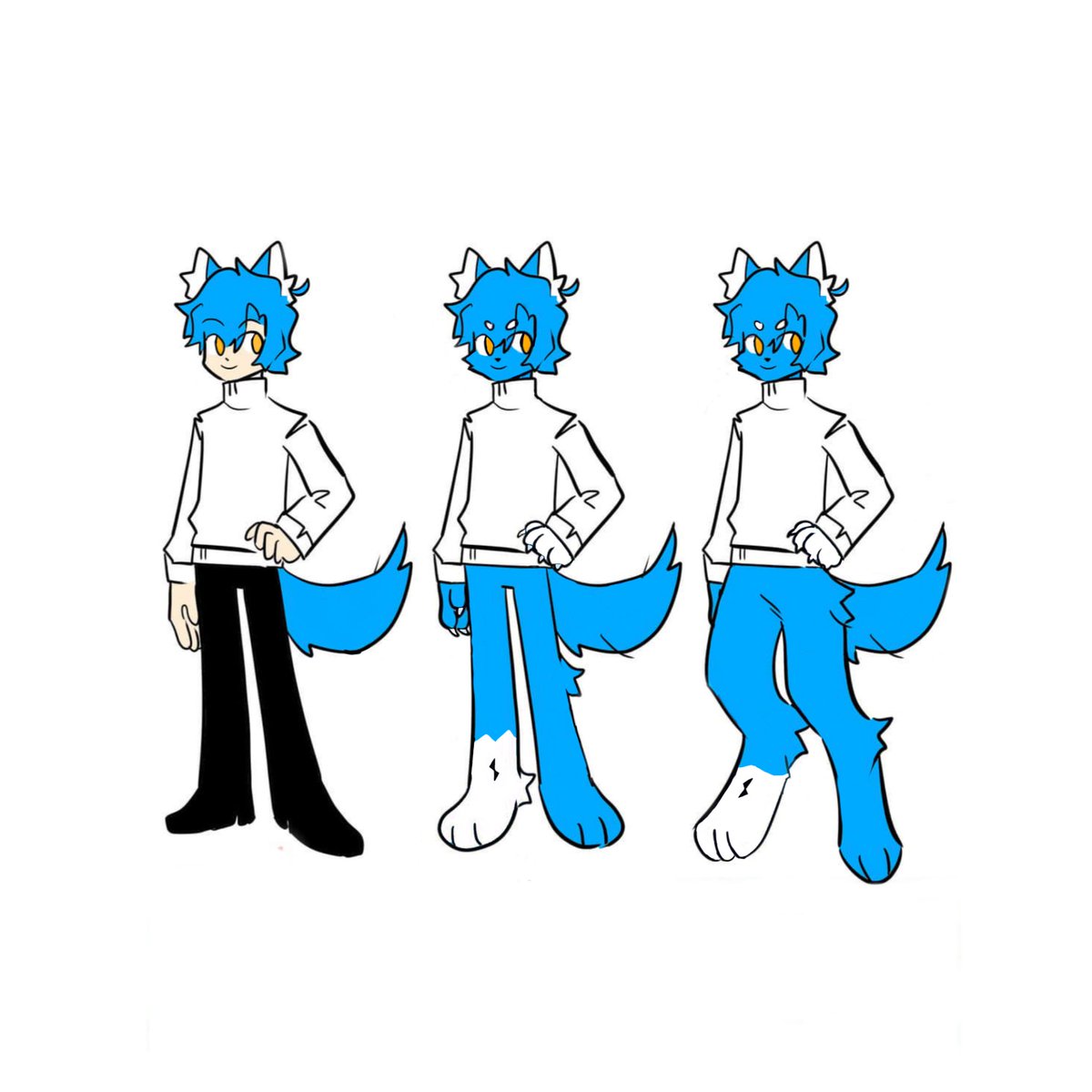 wolfhuman828's tweet photo. Which of these 3 furries is the most beautiful ? https://t.co/2hOfP49WCC