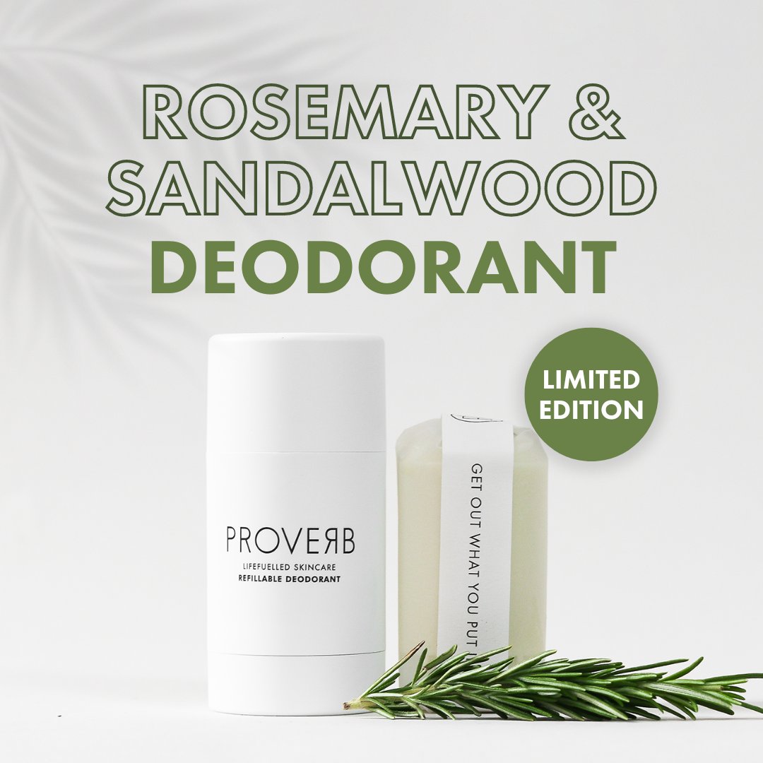 Today is National Deodorant Day and to celebrate we are introducing a NEW LIMITED-EDITION SCENT 🌿 ROSEMARY & SANDALWOOD We have only made a limited number of these in ACTIVE 💪 so if you want to try one, BE QUICK! Shop here 👉️ bit.ly/40RGd8m