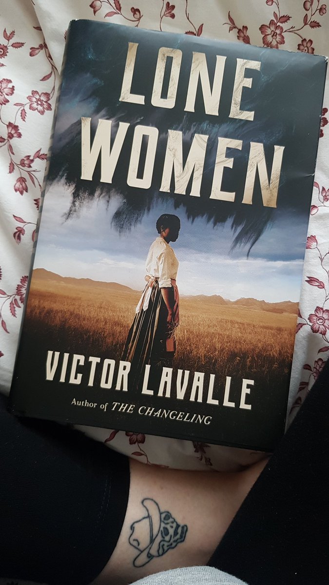 Mags_Muller's tweet photo. I waited for this @victorlavalle book for so long and it didn't disappoint. I need supernatural frontier literature to be the next big thing (for both my career and Spencer, the vampire cowboy tattoo) https://t.co/cJjte4XTO9