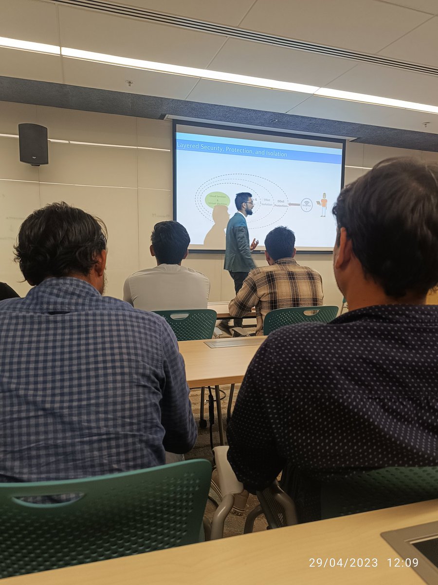 mohdfaizan36's tweet photo. @nilexshinde @azdevindia @dearazure_net It's very well planned well manged seminar.Sameer sir has shared wonderful knowledge and future of security with Azure. It will help us to grow in IT future. https://t.co/ywlNeBJylN
