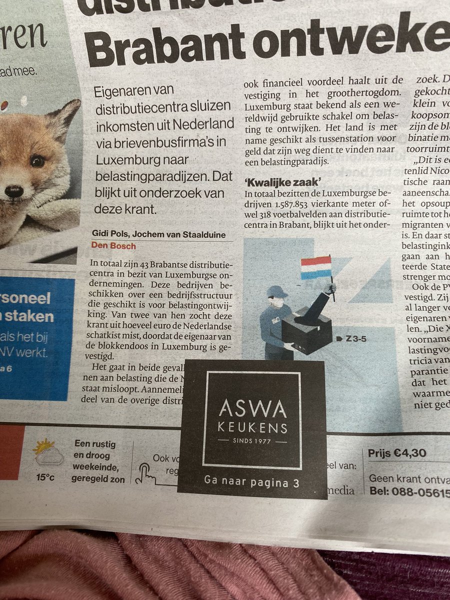 HeleenGroot's tweet photo. Hebben kranten nu ook al pop-ups? https://t.co/Z5FCVMWiL3
