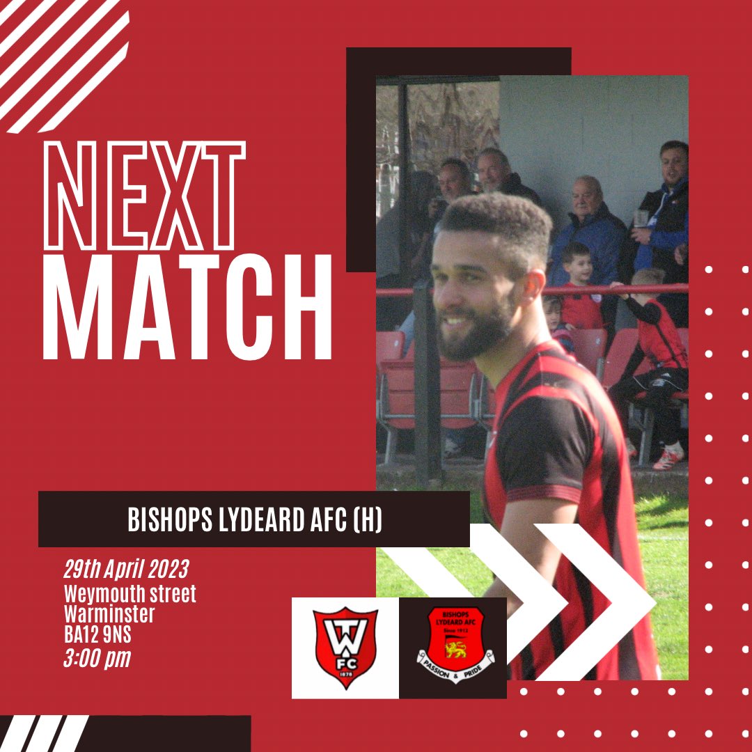 For the last time this season…. IT’S MATCH DAY! 

Just like London busses games against <a href="/_BLAFC_/">Bishops Lydeard AFC</a> come all at once! The town will be looking to end the season on a brilliant unbeaten run! So come down and support the lads.

3pm KO

#redandblacks #packthestreet
<a href="/swsportsnews/">South West Sports News</a>