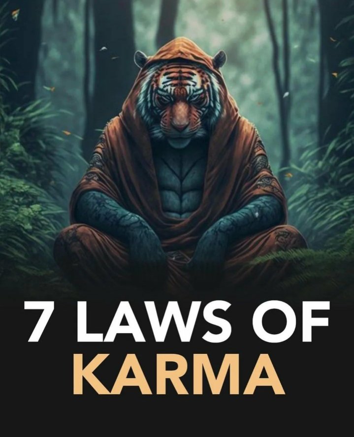 PsycheWizard's tweet photo. 7 Laws of Karma https://t.co/sxC4kkQjht