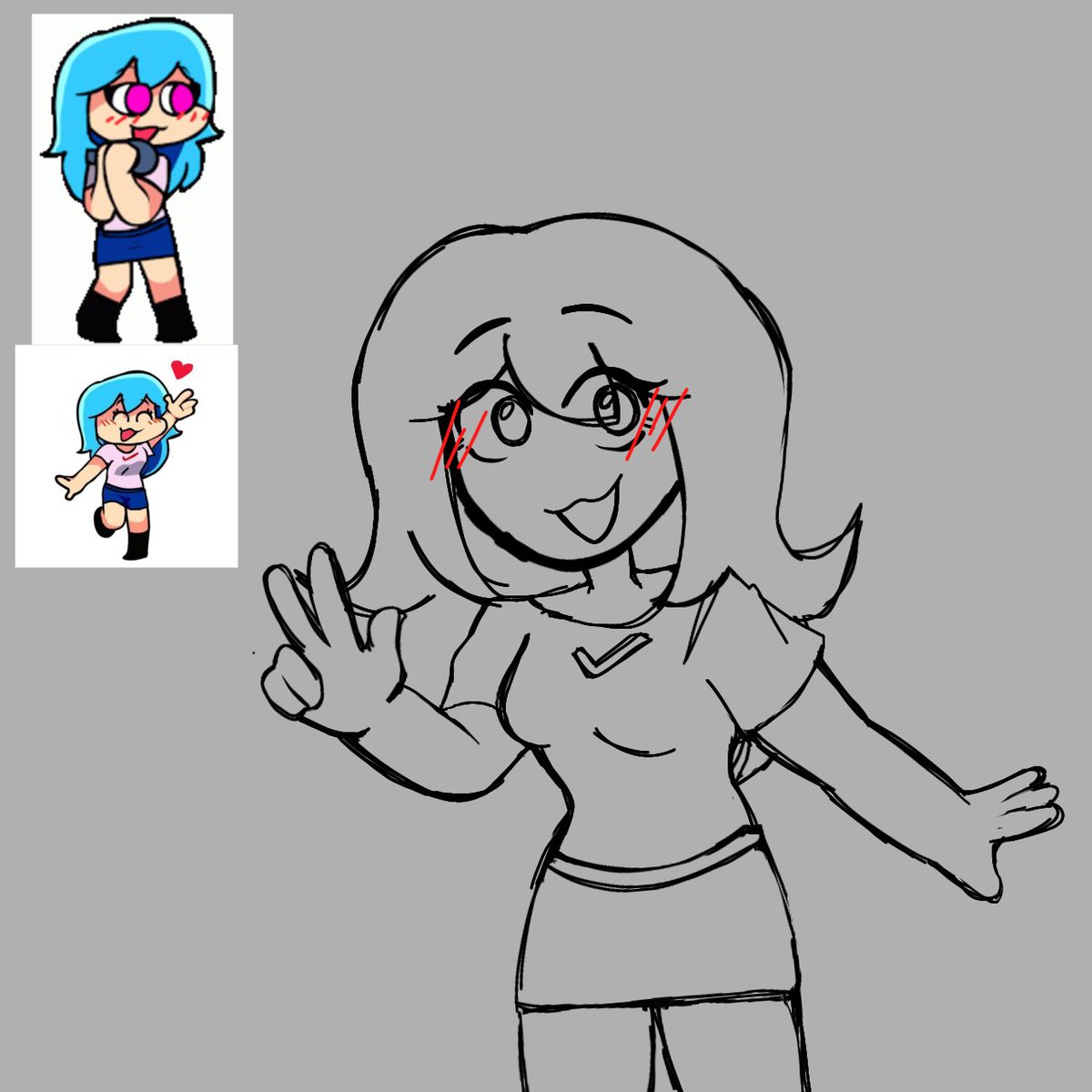 star0fgalaxy's tweet photo. Sky fangirl will be appear soon(?) Will finish this at night or tomorrow hehe.. 
#fnf #skyfangirl #fnfsky https://t.co/48p2OAAlMV