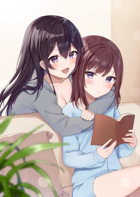 クールなお姉ちゃんと甘えん坊な妹ちゃん  #オリジナル #Skeb