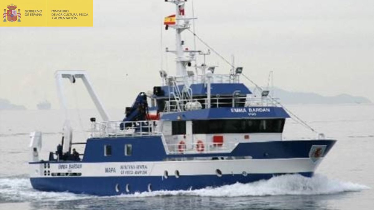 gobmapa's tweet photo. ⚓ El @mapagob inicia la campaña “Impactos 2023” para evaluar el estado ambiental de los fondos marinos del Golfo de Vizcaya.
⚓ A bordo del buque de investigación #EmmaBardán.

🔗https://t.co/Kp3HlkQV4U https://t.co/esAwZJ1zwC