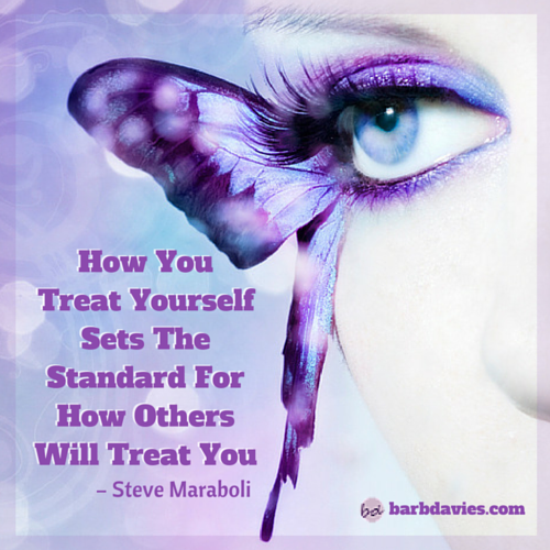 How you treat yourself sets the standard for how others will treat you. – Steve Maraboli #mindset