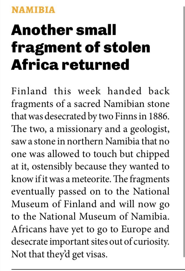 Disruptia's tweet photo. “Africans have yet to go to Europe and desecrate important sites out of curiosity. Not that they’d get visas.” https://t.co/E53ci53qcf