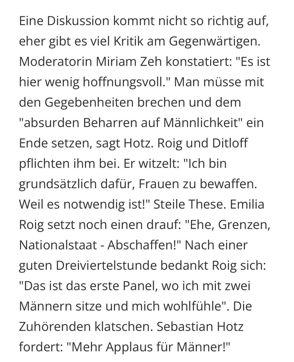 Philipp Lakomy (@phlakomy) on Twitter photo Heute wieder auf der #Buchmesse, den Ticker gibts hier: mdr.de/kultur/buchmes…
Gestern gab‘s schon ein paar unterhaltsame Gespräche, u.a. mit <a href="/elhotzo/">E L H O T Z O</a> <a href="/EmiliaZenzile/">Emilia Roig</a>. #LBM2023 #leipzig Heute wieder auf der #Buchmesse, den Ticker gibts hier: mdr.de/kultur/buchmes…
Gestern gab‘s schon ein paar unterhaltsame Gespräche, u.a. mit <a href="/elhotzo/">E L H O T Z O</a> <a href="/EmiliaZenzile/">Emilia Roig</a>. #LBM2023 #leipzig