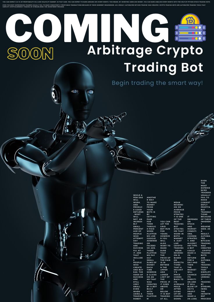 osamarohail's tweet image. Get ready to take your #CryptoTrading game to the next level! We're thrilled to announce the launch of our new #CryptoTradingBot🚀🤖💰with cutting-edge algorithm and machine learning technology that will help you maximize your profits in the volatile world of crypto.
#ComingSoon!