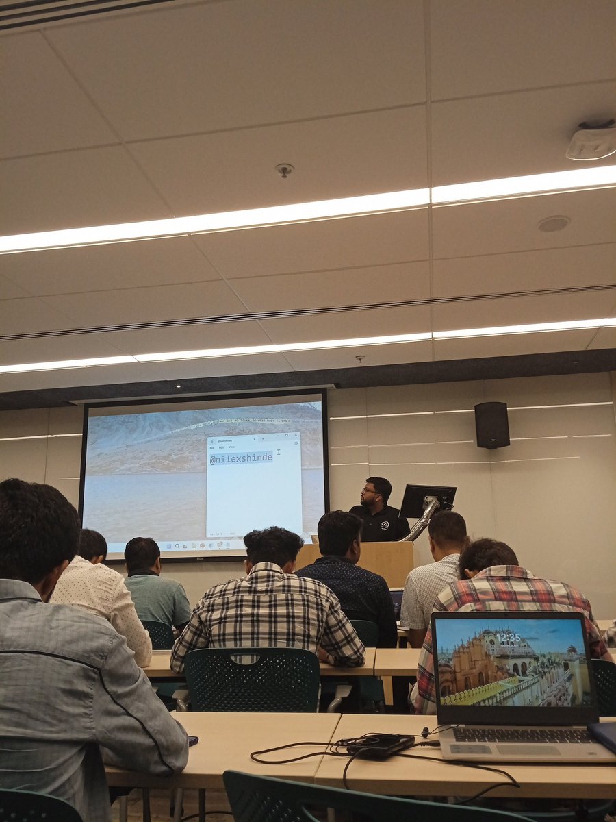 SooryarajD's tweet photo. @nilexshinde @azdevindia @dearazure_net Locking down the cloud one byte at a time! Excited to learn all about Microsoft Azure Security at today's event #AzureSecurityDay #CloudSecurity #MicrosoftAzure @nilexshinde https://t.co/e8qhGNdOGe