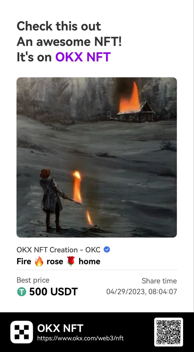 EGC314's tweet photo. #OKX© #Crypto #Web3 #museum #trending #trend #NFT #Opensea #fire #rose #home https://t.co/aujVOYrjVb