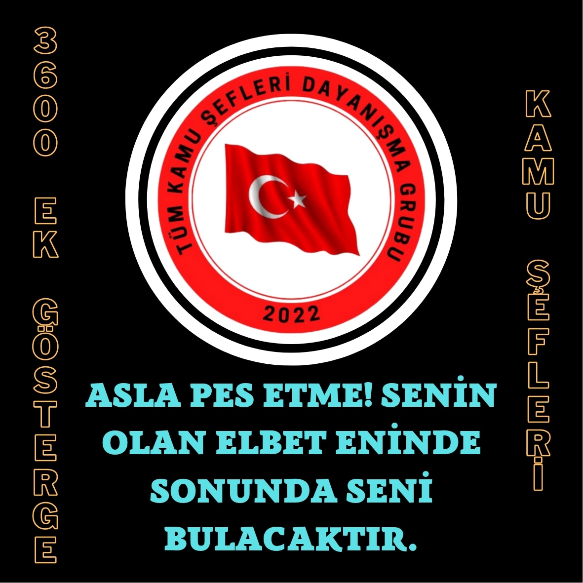 Kamu bir kaç unvandan ibaret mi? Kalanların hak arayacağı hesap edilmeden yapılan 3600 düzenlemesi adaletsizlik getirmiştir. Bir zümreye verilen imtiyaz nasıl HAK olabilir? Yönetici #TümKamuŞefleri olarak bunu hazmetmemiz beklenemez! Ne Ast kaldı Ne Üst! <a href="/RTErdogan/">Recep Tayyip Erdoğan</a> <a href="/vedatbilgn/">Vedat Bilgin</a>