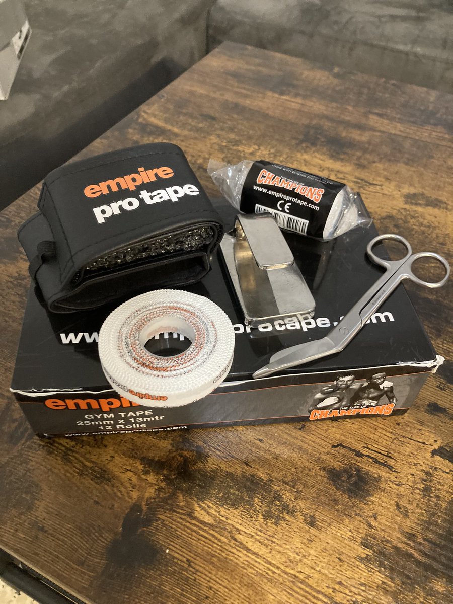 Just passed my cutman license in France! Ready to wrap hands and treat wounds! #cutman