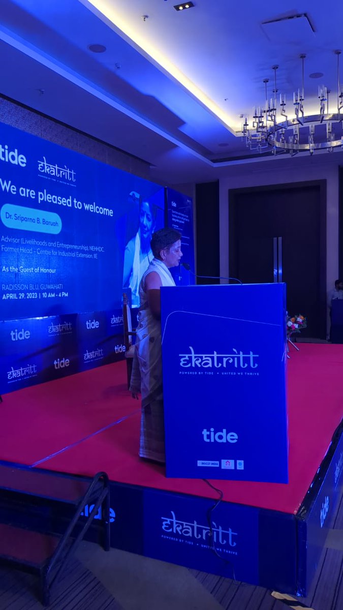 Super excited to attend the Tide Business’s India !! It’s gonna be a very enriching session for sure with Dr. <a href="/sriparnabaruah/">Dr Sriparna B Baruah</a> !! Tide Business India #ThinkMSMEThinkTide Ekatritt By Tide