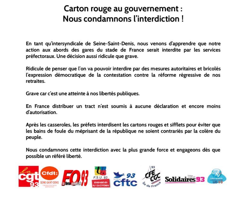 djerog_fr's tweet image. Oui oui ! il joue la défense. Le but étant d'éviter les images qui reflètent la contestation.
#stadedefrance #cartonsrouges #ReformeDesRetraites