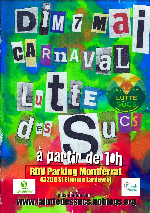 LDessucs's tweet photo. 🌋 CARNAVAL DE LA LUTTE DES SUCS - 7 MAI 2023 https://t.co/3s2KeH2pz5