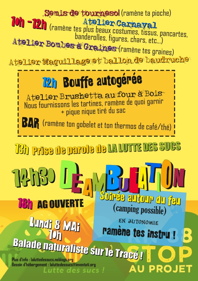 LDessucs's tweet photo. 🌋 CARNAVAL DE LA LUTTE DES SUCS - 7 MAI 2023 https://t.co/3s2KeH2pz5