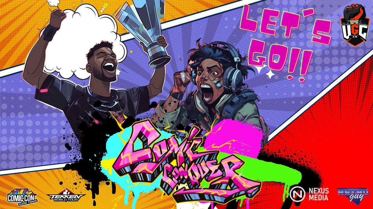 ugcza's tweet photo. ARE YOU READY????? Today is the start of COMIC CONQUER 🤩🤩 Bring your A-game and let’s play some good a** Tekken 😏

🗓️ 29 April TODAY
⏰ Starting at 12
📍CTICC @ComicConCPT 

#esportsza #fgcza #fightinfgamesza https://t.co/kOteLT1MFC