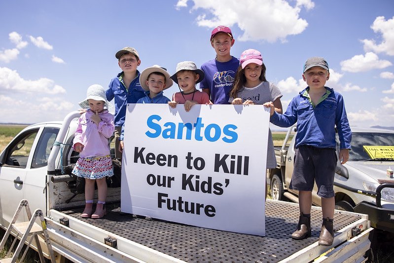 peterjameswills's tweet photo. Santos are selling their filthy toxic industry to the gullible at the Gunnedah Agricultural Show this weekend, trying to flog the expansion of the #narrabrigas project into the #liverpoolplains &amp; the #hunter #gas #pipeline across our farms.

Farmers are preparing for the battle. https://t.co/tgrlyzI5ze