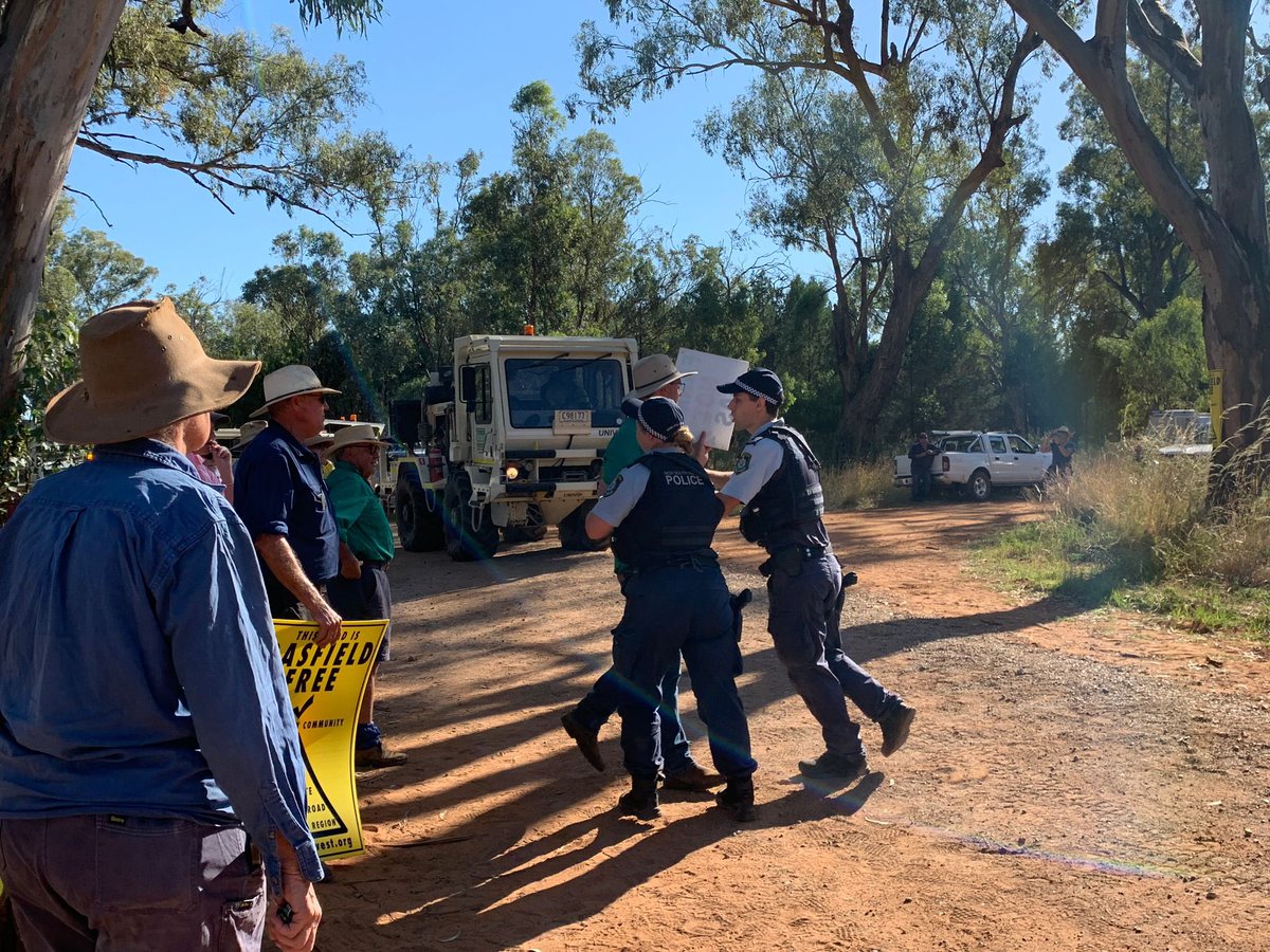 peterjameswills's tweet photo. Santos are selling their filthy toxic industry to the gullible at the Gunnedah Agricultural Show this weekend, trying to flog the expansion of the #narrabrigas project into the #liverpoolplains &amp; the #hunter #gas #pipeline across our farms.

Farmers are preparing for the battle. https://t.co/tgrlyzI5ze