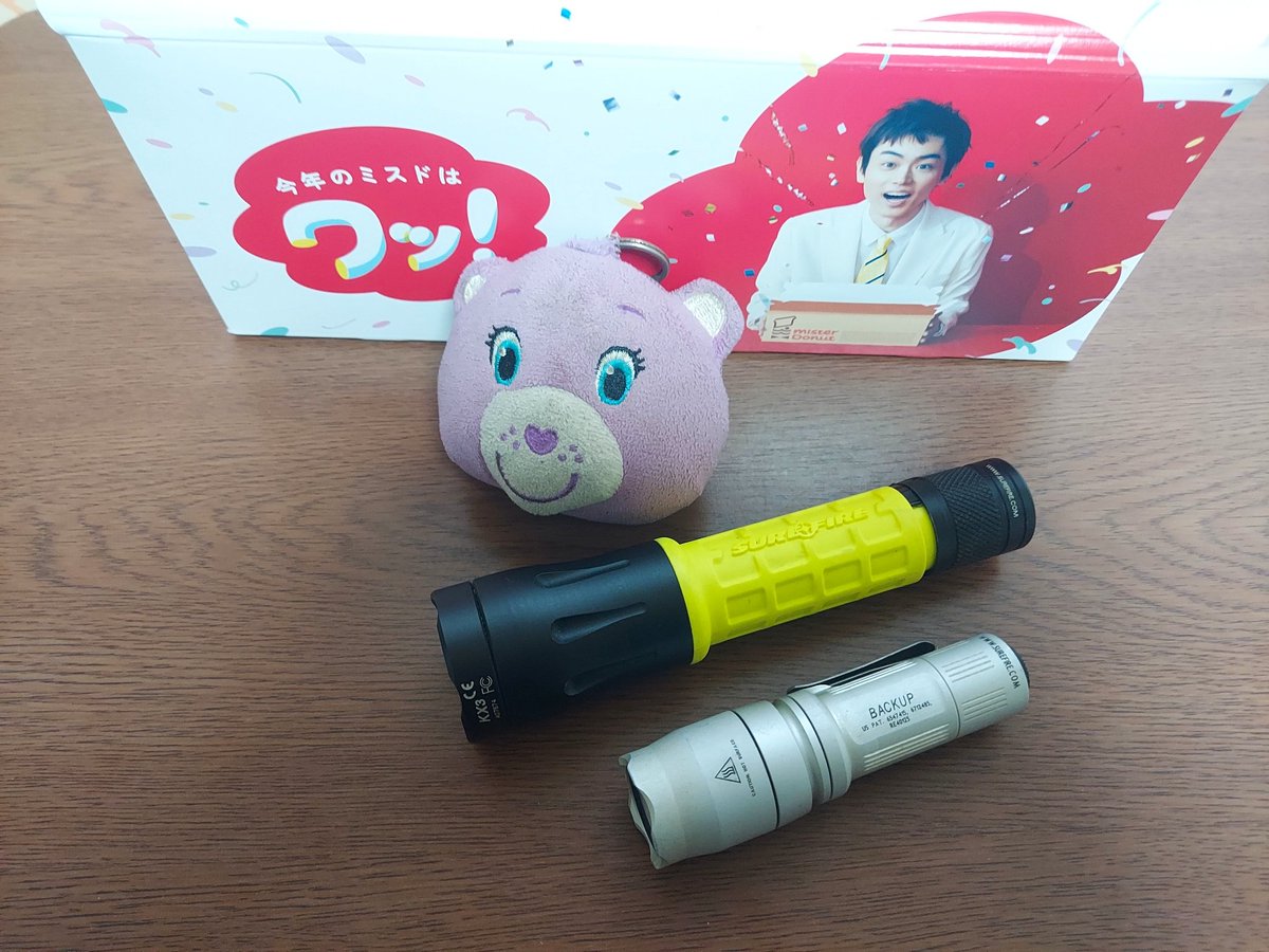 hg4eHPzmvVIEmWD's tweet photo. ミスド🍩🦸(´-(ェ)-`;)♥️
#ライトアンドフード #SUREFIRE #G2D #FYL #KX3 #E1B #BackUp #シュアファイア #ミスド https://t.co/lLuiZGEWfu