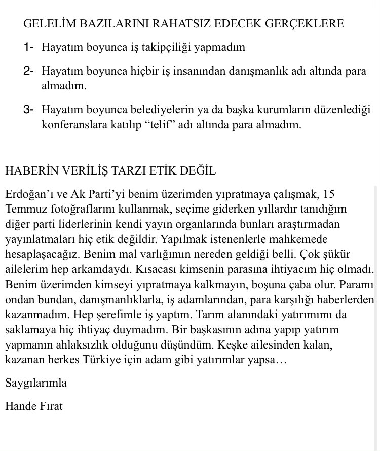 handefrt's tweet photo. Kamuoyuna saygılarımla https://t.co/eMlgeOtNKg