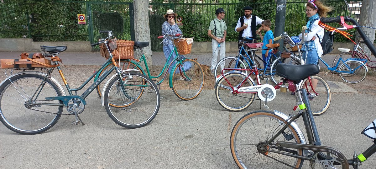 BiciClasiAragon's tweet photo. XII Encuentro de bicicletas antiguas y clásicas de Zaragoza en el Parque José Antonio Labordeta de Zaragoza 
#bicis #bicisclasicas #bicisantiguas https://t.co/con4cO4sRK