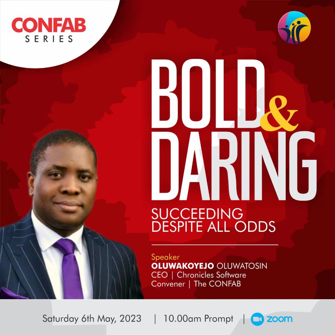 ConfabGlobal's tweet photo. Don't be the one always late to achieve your dreams because of self doubts. You can bold and daring to the point of achieving massive results. Make it a time next weekend for a dose of boldness capsule. 😁 

Register on https://t.co/MUtChfYNS2 https://t.co/NdU8Wc7IK3
