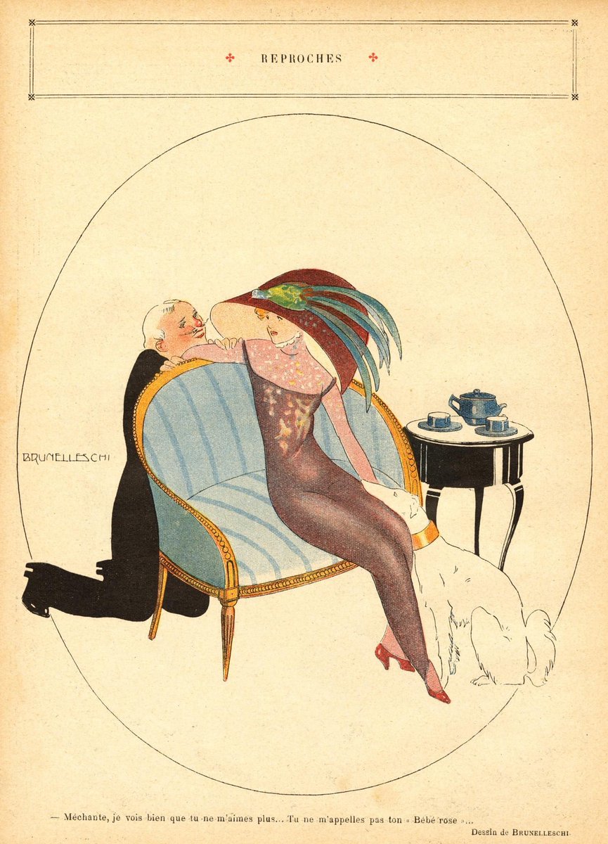 Illustration by Umberto Brunelleschi for Le Rire, May 15, 1909.