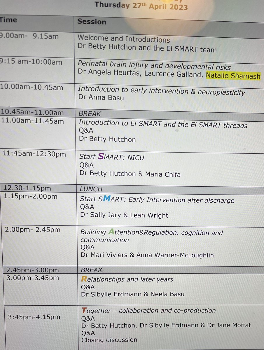 Delighted to share a taster of the feedback from the 40+ people at EiSMART study day 27 April - ‘this was an amazing and inspiring day’, ‘so brilliant to have parents co presenting in all sessions’, ‘thank you for the excellent training - this is the best I have ever attended!’