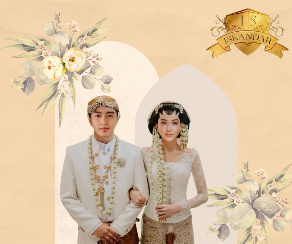 THEISKANDARIANS's tweet photo. ⠀
⠀
[ THE ISKANDAR UPDATE ] 

The two of you are meant for each other. My very best wishes to the both of you for a wonderful life together. Happy wedding. 🤍

— The Iskandar. 
⠀
⠀ https://t.co/ZG4XVzntju